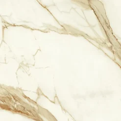 Ro'Ma Carrelage Carrelage effet Marbre Blanc Calacatta Supreme 60x60x0,9 cm Brillant Faventa - Sol et mur intérieur (vendu par carton de 1,08 m²)