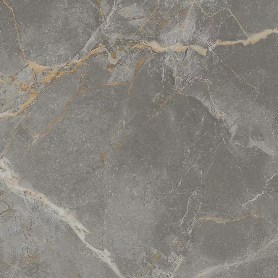 Ro'Ma Carrelage Carrelage effet Marbre Gris Titan 60x60x0,9 cm Mat Montira - Sol et mur intérieur (vendu par carton de 1,08 m²) -