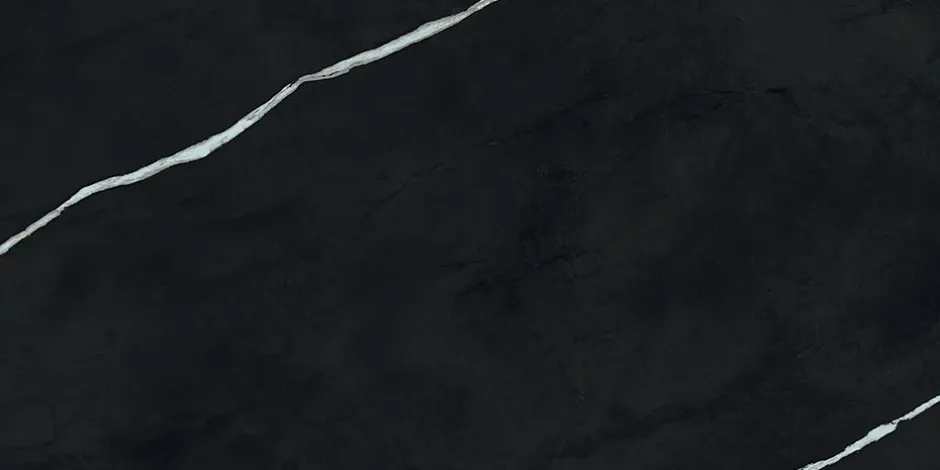 Ro'Ma Carrelage Carrelage effet Marbre Noir Impérial 60x30x0,9 cm Brillant Orsiano - Sol et mur intérieur (vendu par carton de 1,26 m²) - RO'MA CA