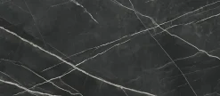 Carrelage effet Marbre Noir Notte 278x120x0,6 cm Brillant Florenza - Mur intérieur (vendu par carton de 3,336 m²) - RO'MA CARRELAG-Ro'Ma Carrelage New