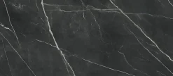 Carrelage effet Marbre Noir Notte 278x120x0,6 cm Brillant Florenza - Mur intérieur (vendu par carton de 3,336 m²) - RO'MA CARRELAG-Ro'Ma Carrelage New