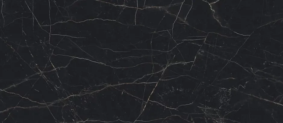 Ro'Ma Carrelage Carrelage effet Marbre Noir Scuro 278x120x0,6 cm Mat Magnaro - Mur intérieur (vendu par carton de 3,336 m²) -