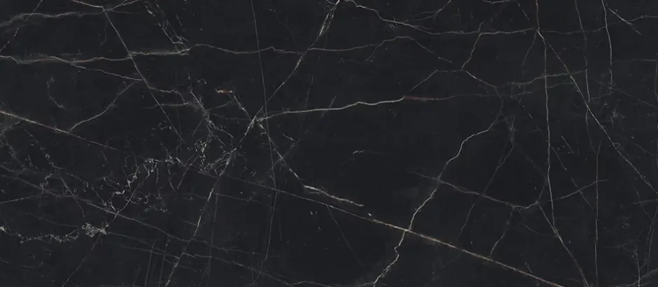 Ro'Ma Carrelage Carrelage effet Marbre Noir Scuro 278x120x0,6 cm Mat Magnaro - Mur intérieur (vendu par carton de 3,336 m²) -