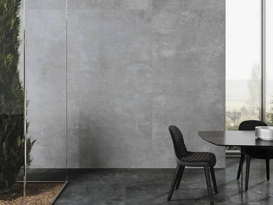 Tinker Carrelage Effet métal Roof gris Lappato 60x60 cm