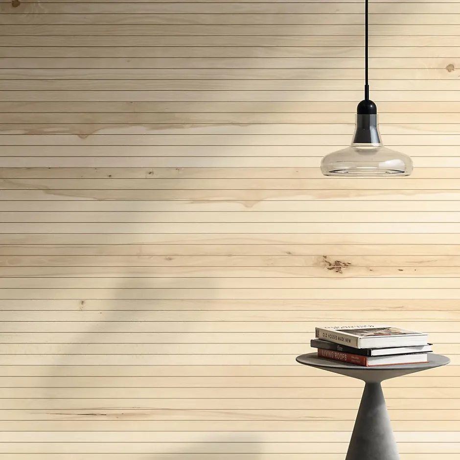 Carrelage effet Parquet Bois Hêtre Avorio Linea 150x18,5x0,9 cm Mat Rivaro - Sol et mur intérieur (vendu par carton de 1,11 m²) --Ro'Ma Carrelage Discount