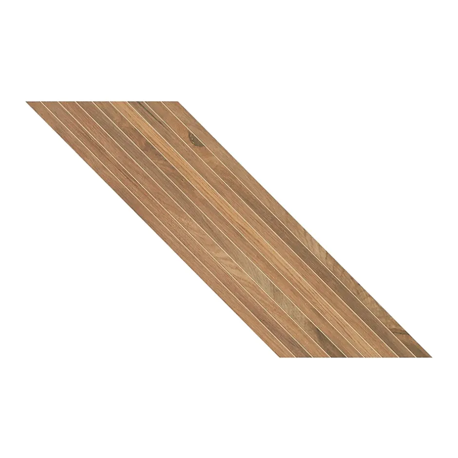 Carrelage effet Parquet Bois Chêne Ambre Stripe Chevron Pointe de Hongrie 74x22,2x0,95 cm Mat Tarina - Sol et mur intérieur (vendu-Ro'Ma Carrelage Sale