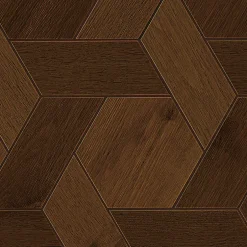 Carrelage effet Parquet Bois Chêne Cuir Mix 40x34,6x0,95 cm Mat Lorenta - Sol et mur intérieur (vendu par carton de 0,83 m²) - RO'-Ro'Ma Carrelage