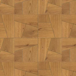 Carrelage effet Parquet Bois Chêne Caramel Quadra 56,1x56,1x0,95 cm Mat Bravino - Sol et mur intérieur (vendu par carton de 0,629-Ro'Ma Carrelage Best