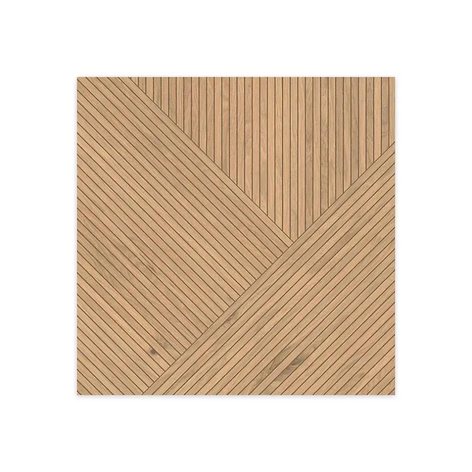 Carrelage effet Parquet Bois Chêne Rovere Grafico 60x60x0,9 cm Mat Cedrano - Sol et mur intérieur (vendu par carton de 1,08 m²) --Ro'Ma Carrelage Sale