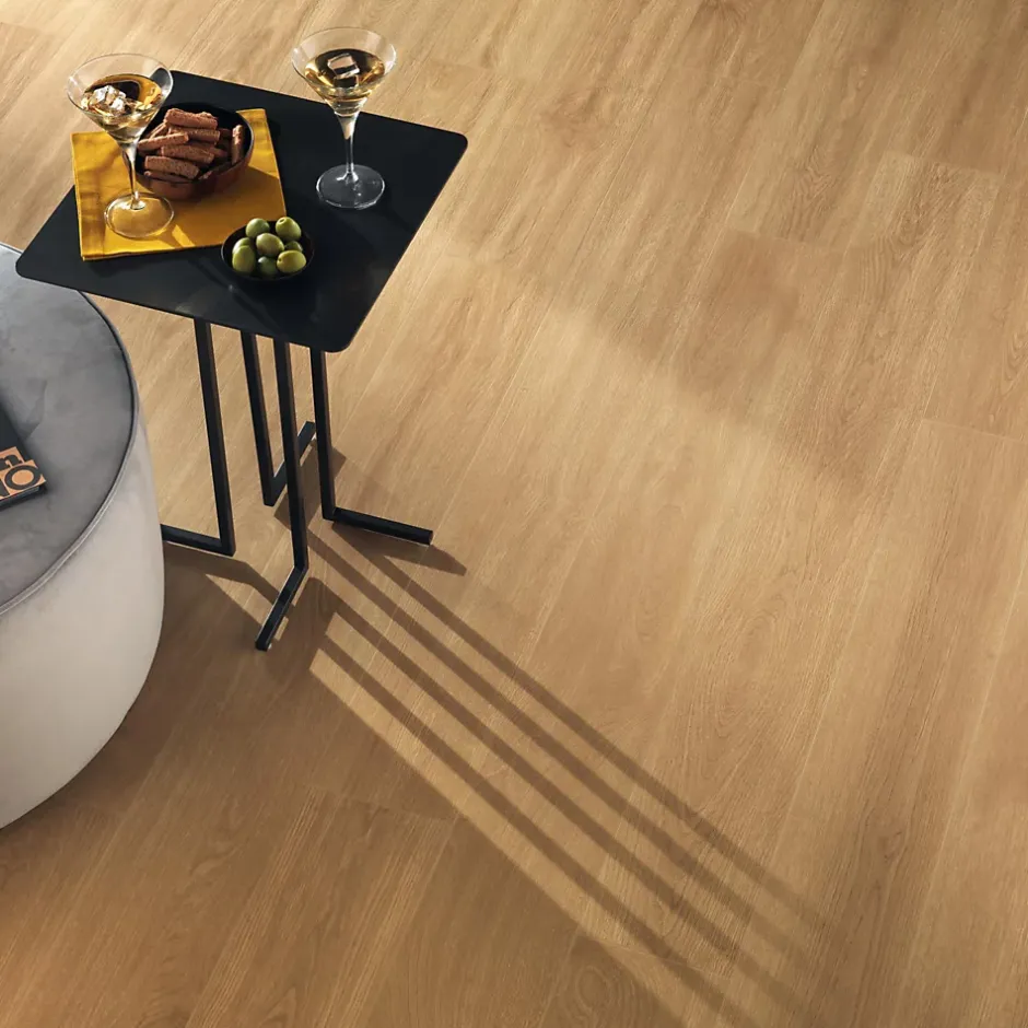 Carrelage effet Parquet Bois Chêne Clair Pure 150x18,5x0,9 cm Mat Forenza - Sol et mur intérieur (vendu par carton de 1,11 m²) - R-Ro'Ma Carrelage Clearance