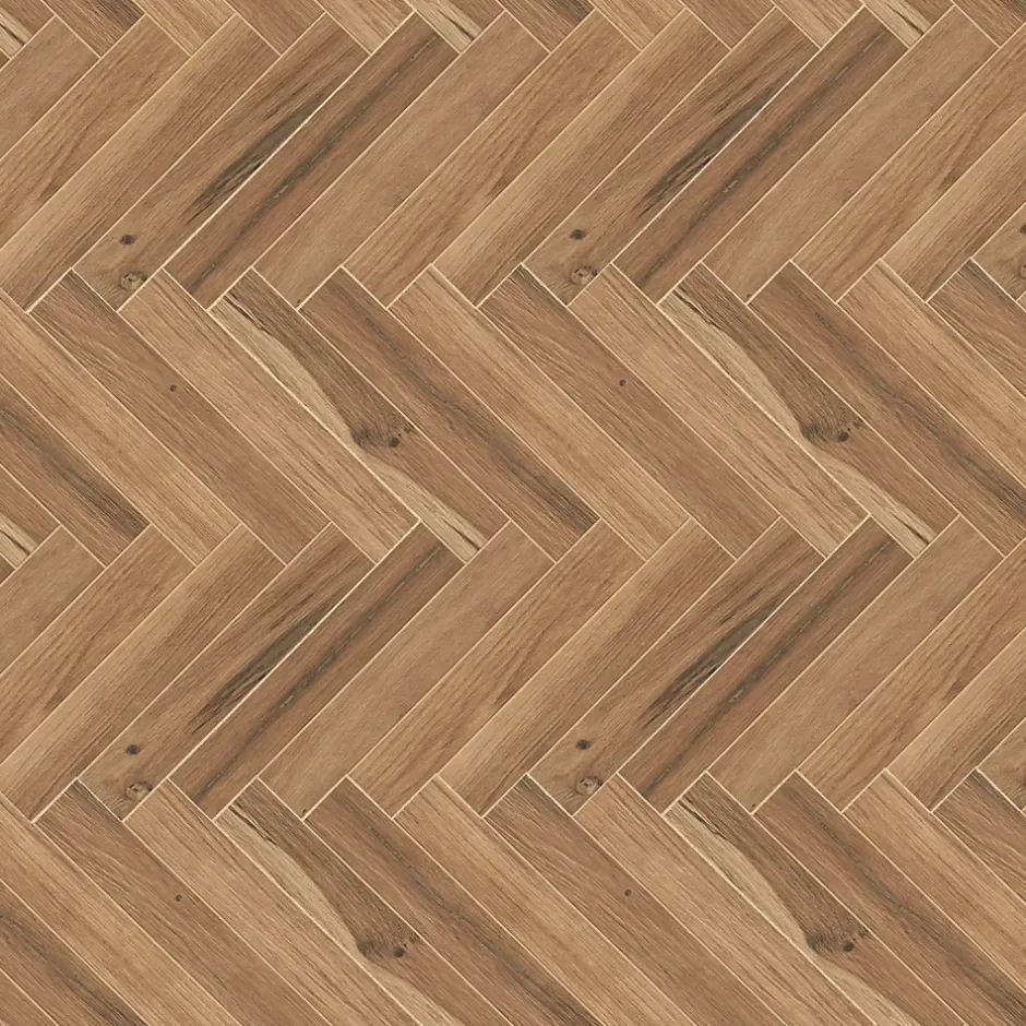 Ro'Ma Carrelage Carrelage effet Parquet Bois Chêne Ambre Bâtons Rompus 41,2x36,2x0,95 cm Mat Tarina - Sol et mur intérieur (vendu par carton de 0,