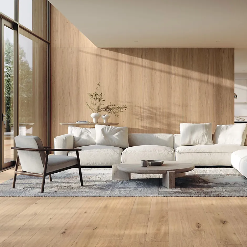 Carrelage effet Parquet Bois Chêne Rovere Linea 278x120x0,6 cm Mat Cedrano - Mur intérieur (vendu par carton de 3,336 m²) - RO'MA-Ro'Ma Carrelage