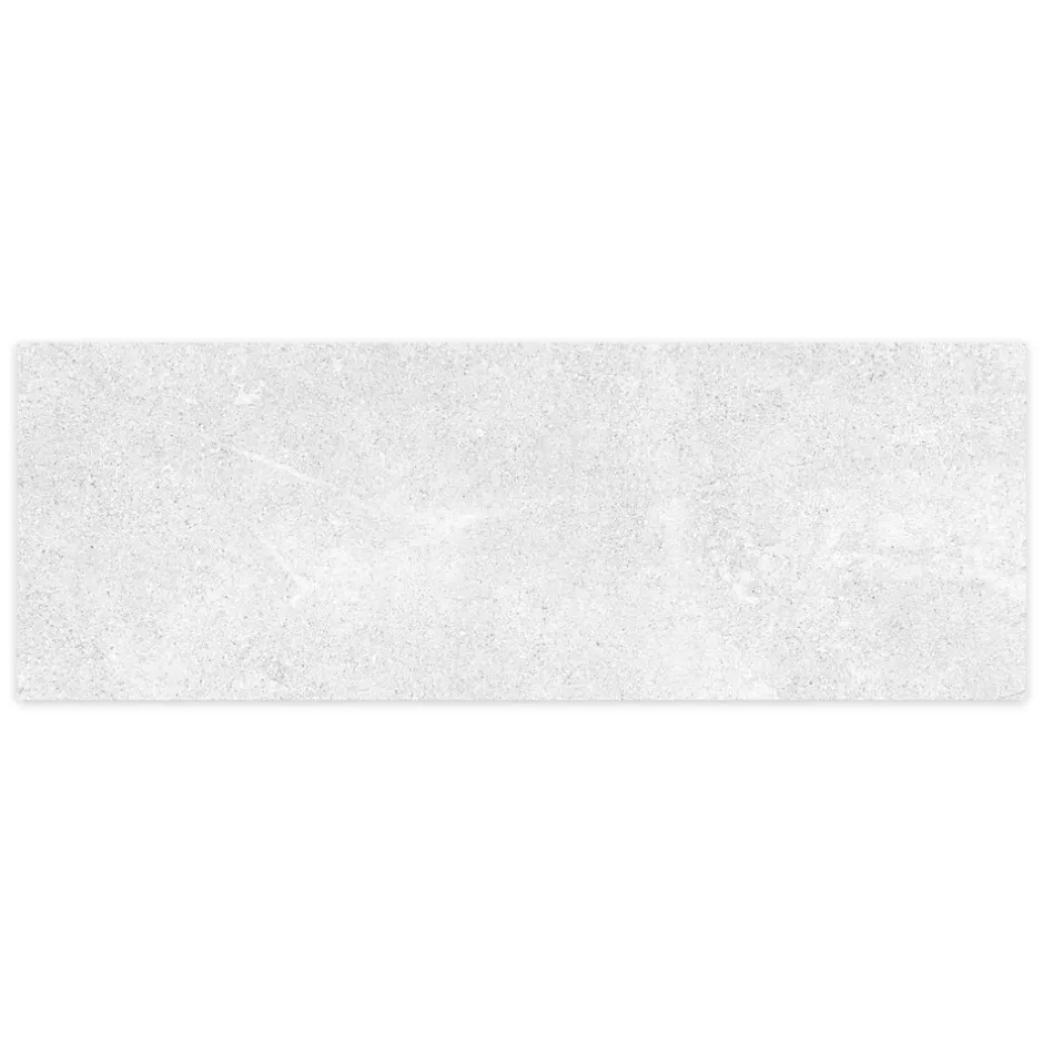 Carrelage effet Pierre Blanc Perle 100x33,3x0,86 cm Luzerio - Mur intérieur --Ro'Ma Carrelage Clearance