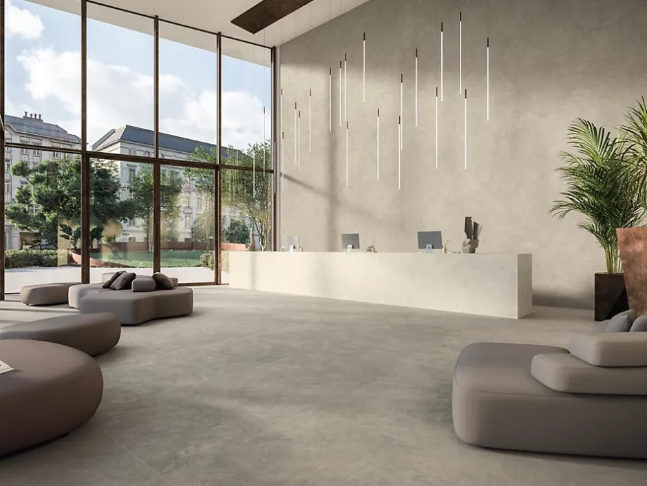 Ro'Ma Carrelage Carrelage effet Pierre Calcaire Gris Ombre 278x120x0,6 cm Mat Rocalta - Mur intérieur (vendu par carton de 3,336 m²) - RO'MA CARRE