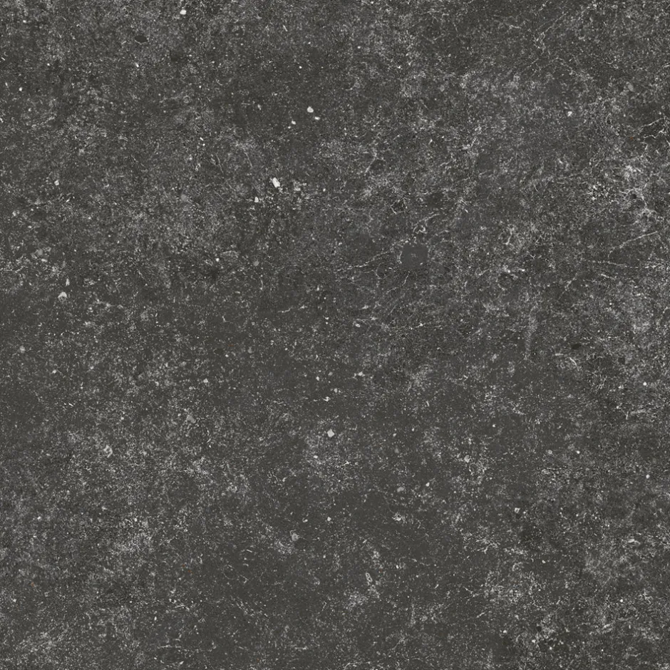 Carrelage effet Pierre Calcaire Gris Carbone 80x80x0,9 cm Mat Domella - Sol et mur intérieur (vendu par carton de 1,28 m²) - RO'MA-Ro'Ma Carrelage Sale