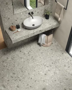 Ro'Ma Carrelage Carrelage effet Pierre Ceppo di Gré Gris Clair 278x120x0,6 cm Mat Massira - Mur intérieur (vendu par carton de 3,336 m²) - RO'MA C