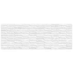 Ro'Ma Carrelage Carrelage effet Pierre 3D Blanc Perle 100x33,3x0,98 cm Luzerio - Mur intérieur -