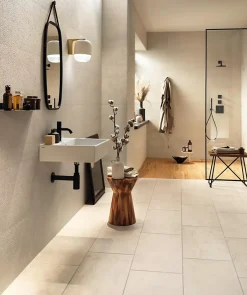 Ro'Ma Carrelage Carrelage effet Pierre 3D Calcaire Beige Clair Granula 80x40x0,85 cm Mat Falnero - Mur intérieur (vendu par carton de 1,28 m²) - R