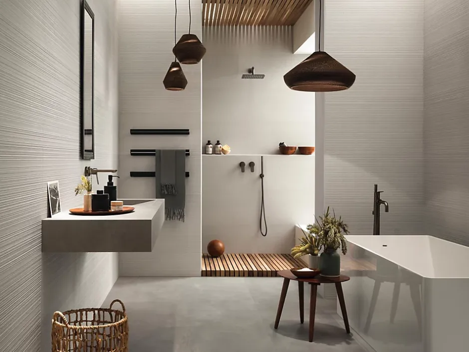 Carrelage effet Pierre 3D Gris Perle Granula 80x40x0,85 cm Mat Volenza - Mur intérieur (vendu par carton de 1,28 m²) - RO'MA CARRE-Ro'Ma Carrelage