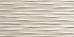 Ro'Ma Carrelage Carrelage effet Pierre 3D Quartzite Gris Crème Onda 80x40x1 cm Mat Teravio - Mur intérieur (vendu par carton de 1,28 m²) - RO'MA C