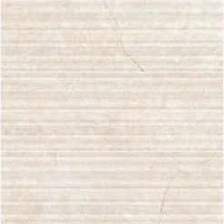 Carrelage effet Pierre 3D Beige Coquille Curve 100x33,3x0,98 cm Torvane - Mur intérieur --Ro'Ma Carrelage Discount