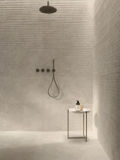 Ro'Ma Carrelage Carrelage effet Pierre 3D Calcaire Gris Brume Craft 120x50x1 cm Mat Rocalta - Mur intérieur (vendu par carton de 1,8 m²) - RO'MA C