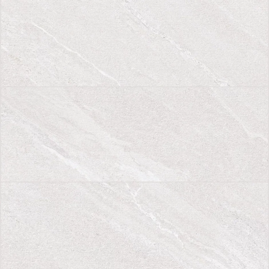 Ro'Ma Carrelage Carrelage effet Pierre 3D Gris Perle Granula 100x33,3x0,86 cm Torvane - Mur intérieur -