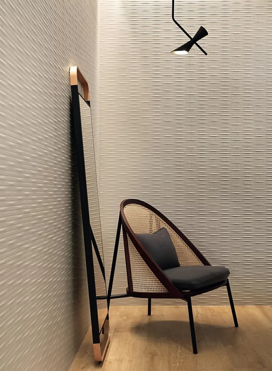 Ro'Ma Carrelage Carrelage effet Pierre 3D Beige Ivoire Intaglio 80x40x1 cm Mat Volenza - Mur intérieur (vendu par carton de 1,28 m²) - RO'MA CARRE