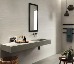 Ro'Ma Carrelage Carrelage effet Pierre 3D Gris Perle Scalpo 80x40x0,85 cm Mat Volenza - Mur intérieur (vendu par carton de 1,28 m²) - RO'MA CARREL