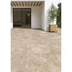 Carrelage effet pierre naturelle de bali 60x60 cm MYK-AS BEIGE-Aelle Carrelage Online