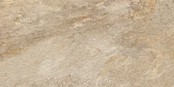 Ro'Ma Carrelage Carrelage effet Pierre Quartzite Beige Doré 120x60x0,9 cm Salvero - Sol extérieur (vendu par carton de 1,44 m²) -