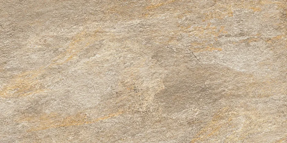 Ro'Ma Carrelage Carrelage effet Pierre Quartzite Beige Doré 120x60x0,9 cm Salvero - Sol extérieur (vendu par carton de 1,44 m²) -
