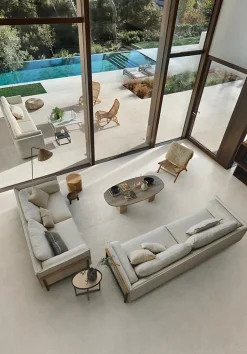 Ro'Ma Carrelage Carrelage effet Pierre Quartzite Blanc 120x120x0,9 cm Mat Venturo - Sol et mur intérieur (vendu par carton de 2,88 m²) - RO'MA CAR