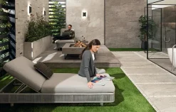 Carrelage effet Pierre Quartzite Gris Roche 60x30x0,9 cm Brut Salvero - Sol extérieur (vendu par carton de 1,26 m²) - RO'MA CARREL-Ro'Ma Carrelage