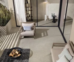 Ro'Ma Carrelage Carrelage effet Pierre Quartzite Gris Cendré 120x120x0,9 cm Mat Venturo - Sol et mur intérieur (vendu par carton de 2,88 m²) - RO'