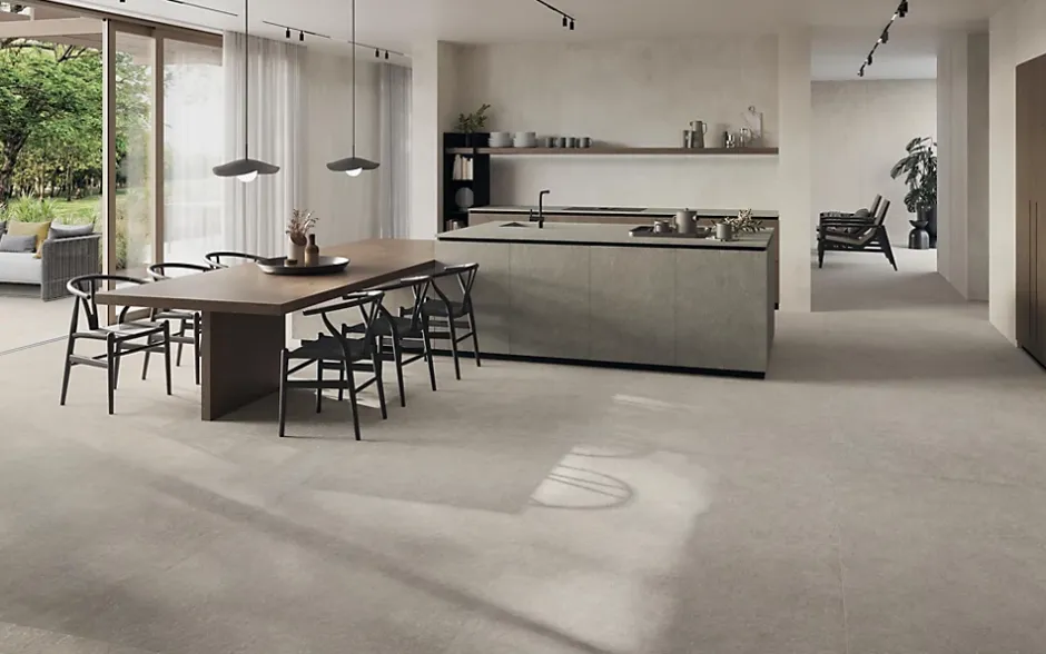 Carrelage effet Pierre Quartzite Gris Galet 278x120x0,6 cm Mat Venturo - Mur intérieur (vendu par carton de 3,336 m²) - RO'MA CARR-Ro'Ma Carrelage Best