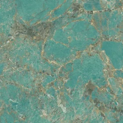 Carrelage effet Pierre Vert Amazzonite 120x120x0,9 cm Brillant Florenza - Sol et mur intérieur (vendu par carton de 2,88 m²) - RO'-Ro'Ma Carrelage