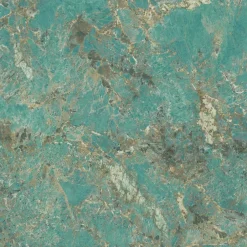 Carrelage effet Pierre Vert Amazzonite 120x120x0,9 cm Brillant Florenza - Sol et mur intérieur (vendu par carton de 2,88 m²) - RO'-Ro'Ma Carrelage