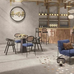 Les Carreaux De Jean  Carrelage Effet Terrazzo AMA 60x60 Rectifié Tortora - Les Carreaux de Jean