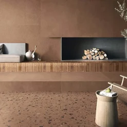 Carrelage effet Terrazzo COCCIO 60x60 rectifié Terra - Les Carreaux de Jean-Gioia Materia Clearance