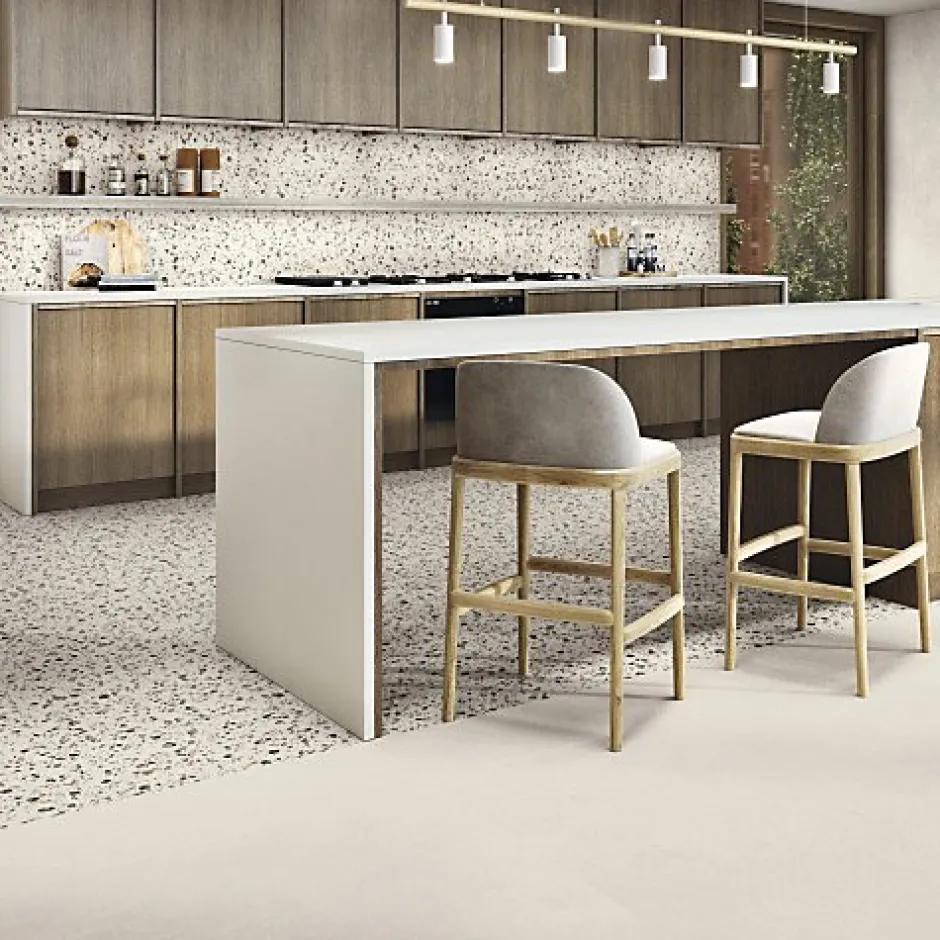 Gioia Materia Carrelage effet Terrazzo COCCIO 60x60 rectifié Mix - Les Carreaux de Jean