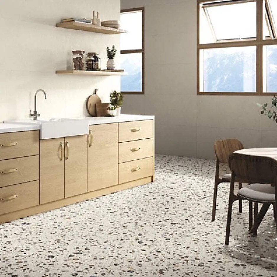 Gioia Materia Carrelage effet Terrazzo COCCIO 60x60 rectifié Mix - Les Carreaux de Jean
