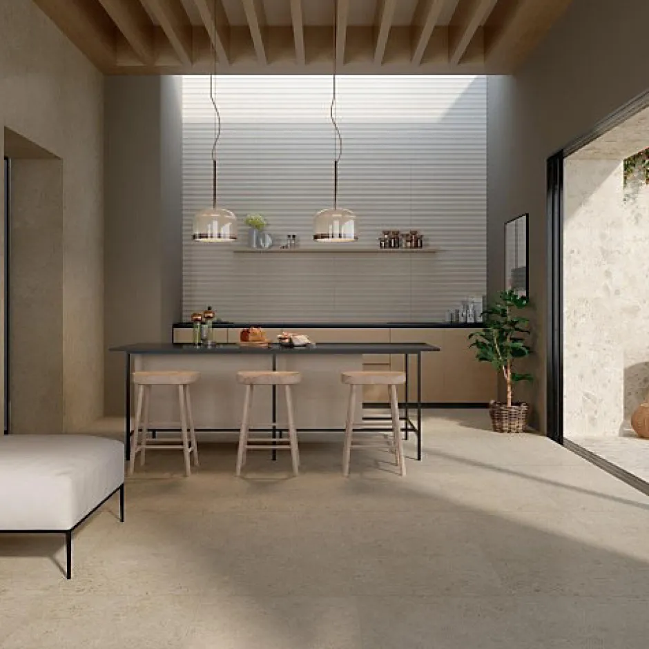 Carrelage Effet Terrazzo - Pierre CARACTER Arena 60x120 Rectifié - Les Carreaux de Jean-Les Carreaux De Jean Outlet