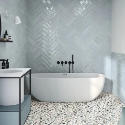 Carrelage effet Terrazzo Bleu STAY 20x20 Blue - Les Carreaux de Jean-Les Carreaux De Jean  Discount