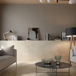 Les Carreaux De Jean  Carrelage Effet Terrazzo - Pierre CARACTER Greige 60x120 Rectifié - Les Carreaux de Jean