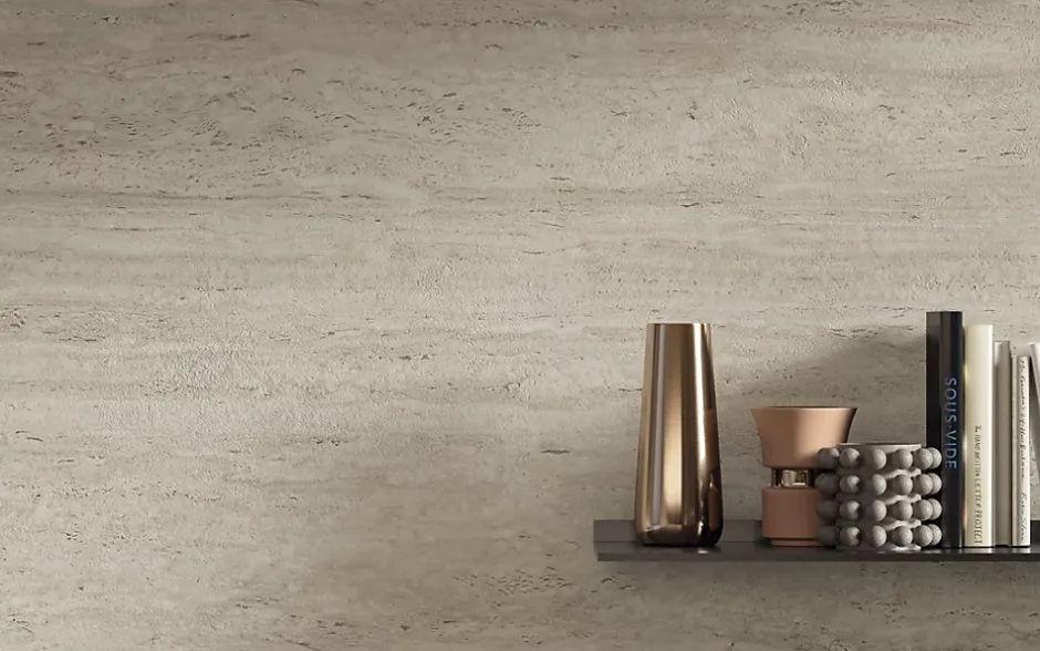 Carrelage effet Travertin Blanc Vein Cut 278x120x0,6 cm Mat Neravio - Mur intérieur (vendu par carton de 3,336 m²) - RO'MA CARRELA-Ro'Ma Carrelage Online