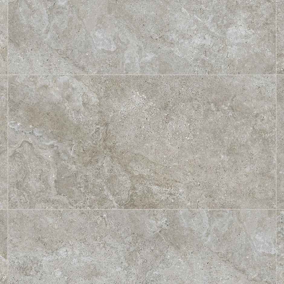 Carrelage effet Travertin Gris Marron 120x60x0,9 cm In&Out Castorel - Sol et mur intérieur et Sol extérieur --Ro'Ma Carrelage Sale