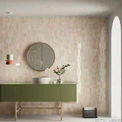 Carrelage Effet Zellige Beige COLO Gloss 5x15 canvas - Les Carreaux de Jean-Gioia Materia Sale