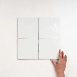 Les Carreaux De Jean  Carrelage Effet Zellige Blanc AGADIR - Niebla 14,7x14,7 - Les Carreaux de Jean