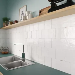 Les Carreaux De Jean  Carrelage Effet Zellige Blanc AGADIR - Niebla 14,7x14,7 - Les Carreaux de Jean